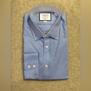 (NWT) Charles Tyrwhitt Men's Blue Dress Shirt